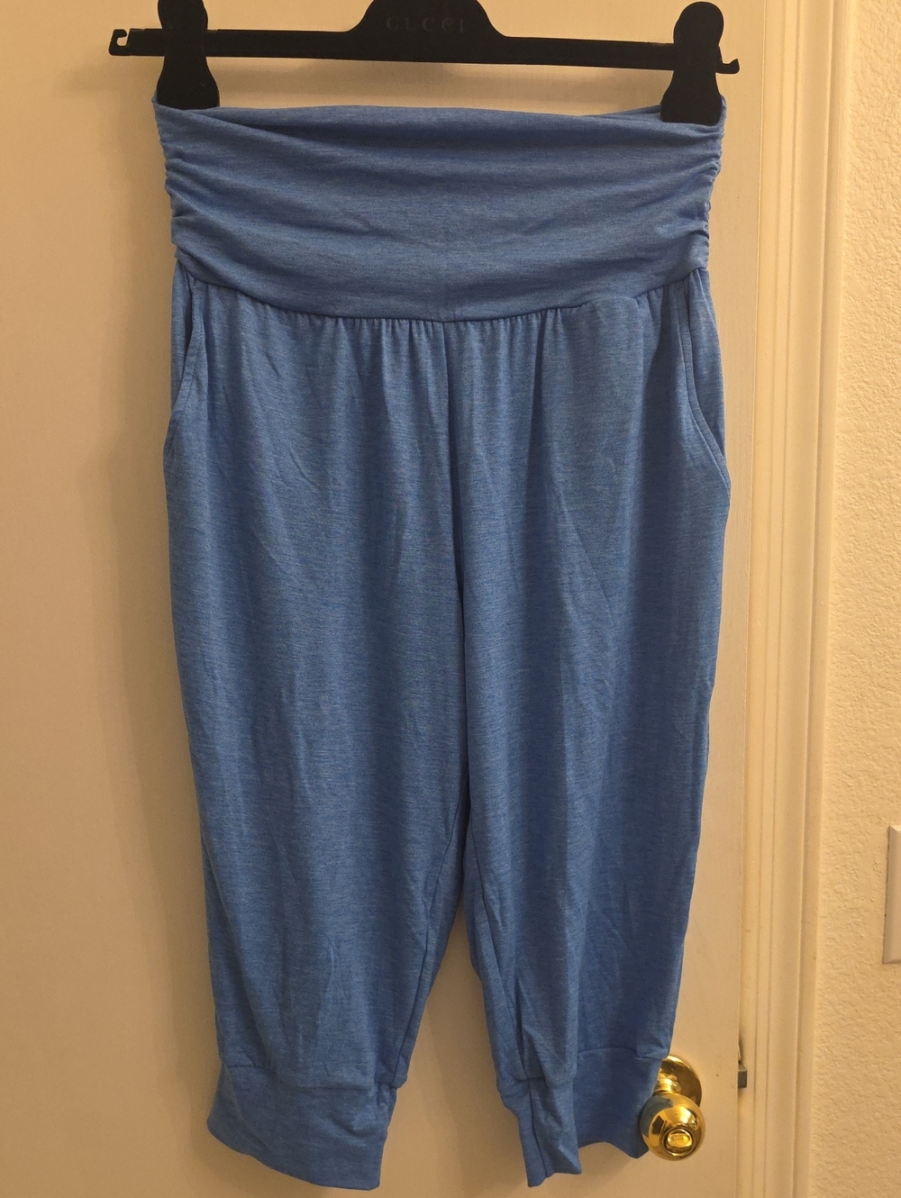 Halara Blue Women's Fold-Over Waist Harem Pants